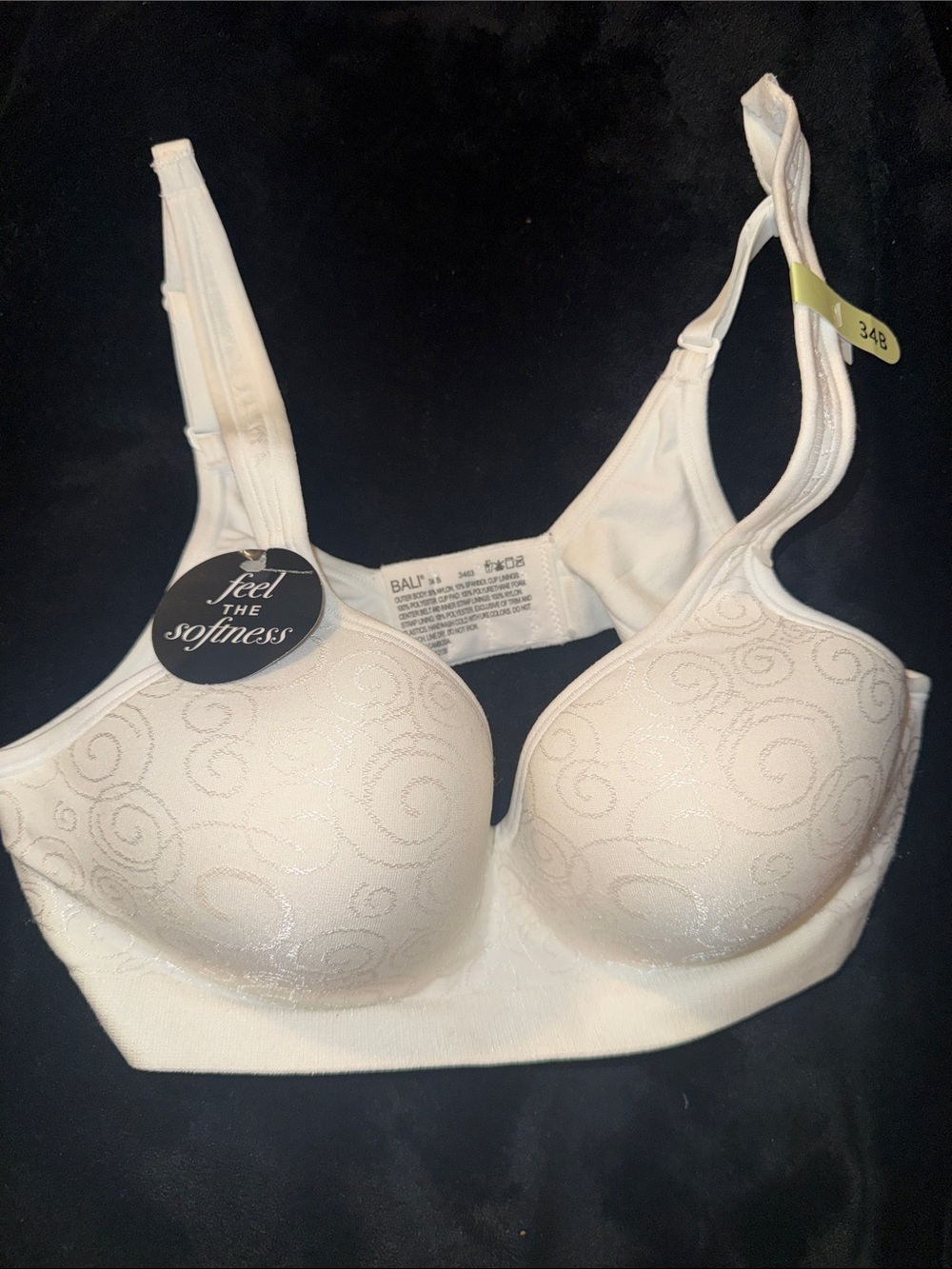 Bali Comfort Revolution Wirefree Bra - White Swirl (34B)